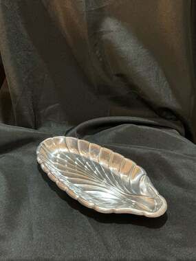 Reed & Barton Sterling Silver 12" Leaf Form Celery Dish X275